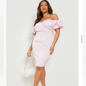 Off the shoulder midi dress